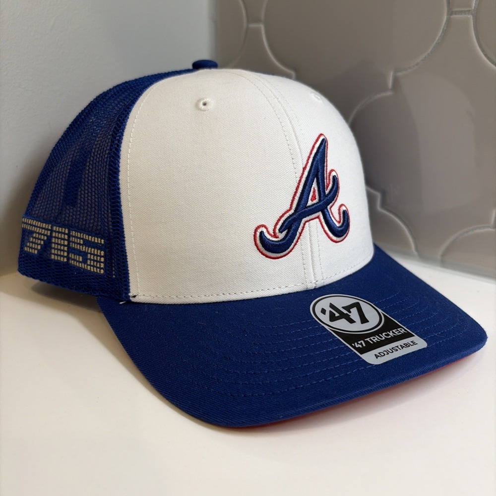 '47 Brand Atlanta Braves Royal Blue City Connect Adjustable Trucker Hat